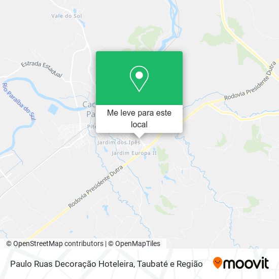 Paulo Ruas Decoração Hoteleira mapa