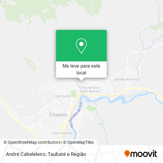 André Cabeleleiro mapa