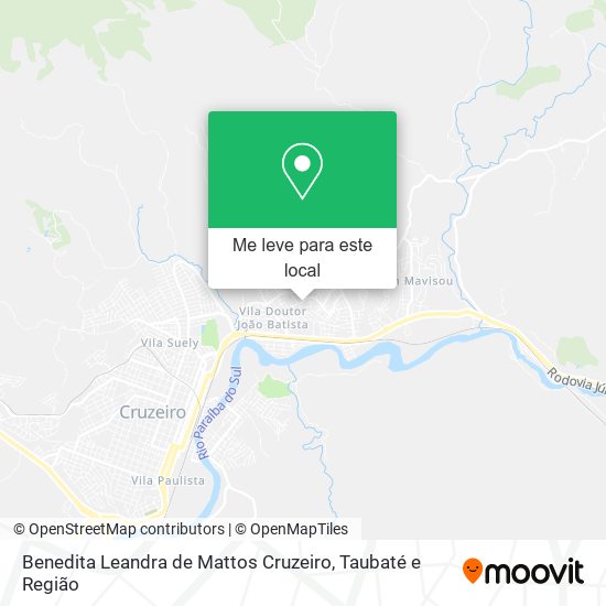 Benedita Leandra de Mattos Cruzeiro mapa