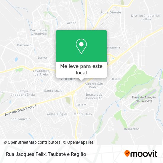 Rua Jacques Felix mapa