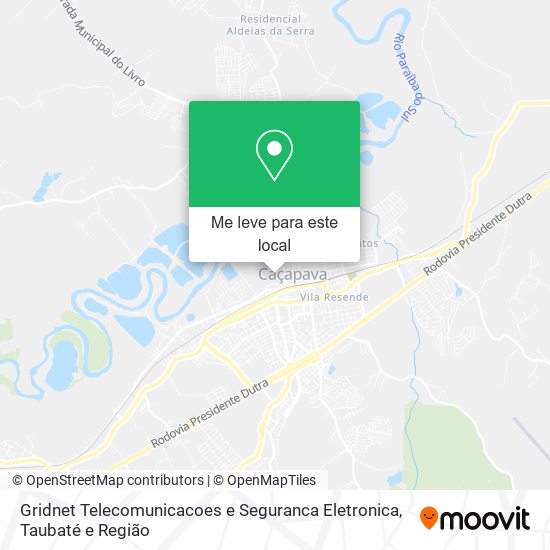 Gridnet Telecomunicacoes e Seguranca Eletronica mapa