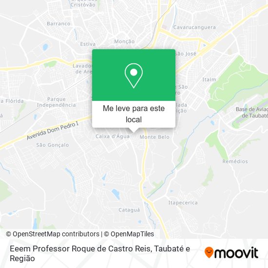 Eeem Professor Roque de Castro Reis mapa