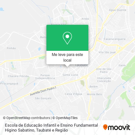 Escola de Educação Infantil e Ensino Fundamental Higino Sabatino mapa