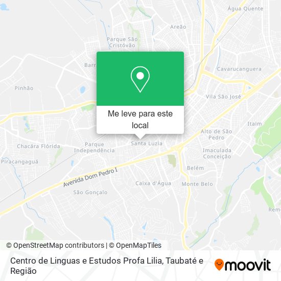 Centro de Linguas e Estudos Profa Lilia mapa