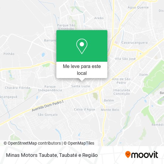Minas Motors Taubate mapa