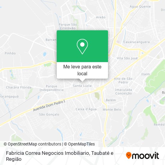 Fabricia Correa Negocios Imobiliario mapa