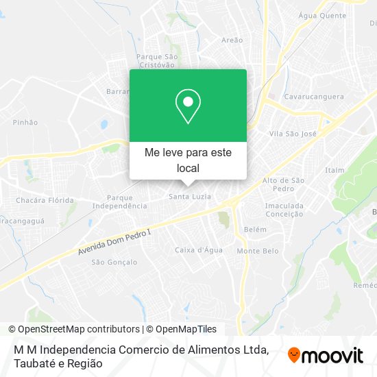 M M Independencia Comercio de Alimentos Ltda mapa