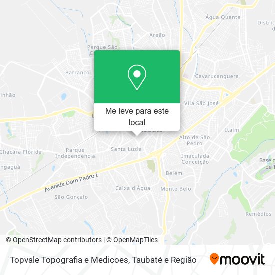 Topvale Topografia e Medicoes mapa
