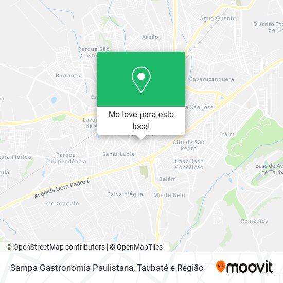 Sampa Gastronomia Paulistana mapa