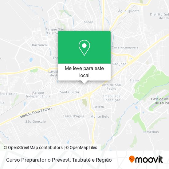 Curso Preparatório Prevest mapa