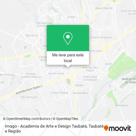 Imago - Academia de Arte e Design Taubaté mapa