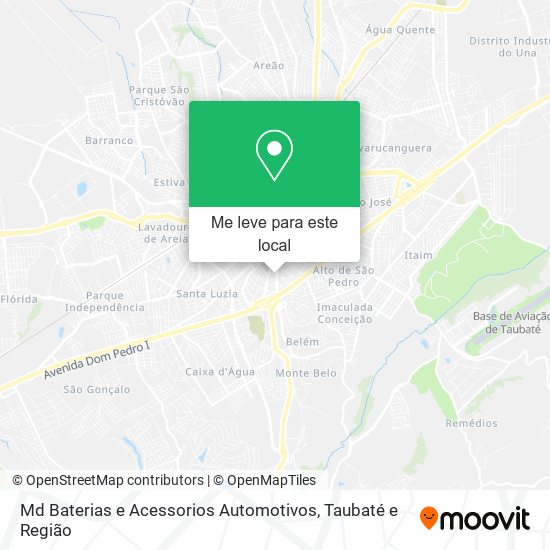Md Baterias e Acessorios Automotivos mapa
