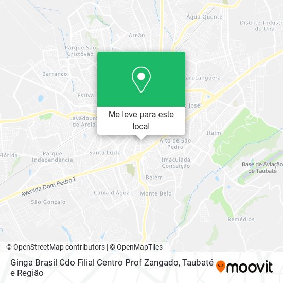 Ginga Brasil Cdo Filial Centro Prof Zangado mapa