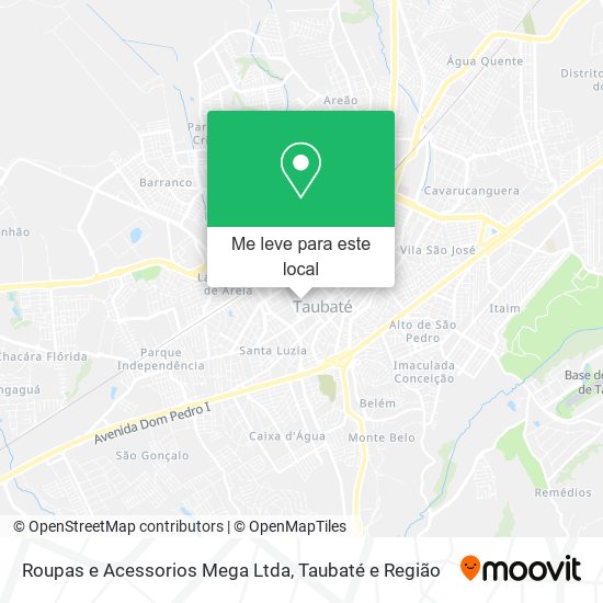 Roupas e Acessorios Mega Ltda mapa