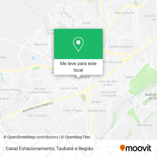 Canal Estacionamento mapa