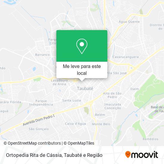 Ortopedia Rita de Cássia mapa