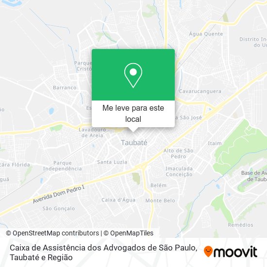 Caixa de Assistência dos Advogados de São Paulo mapa