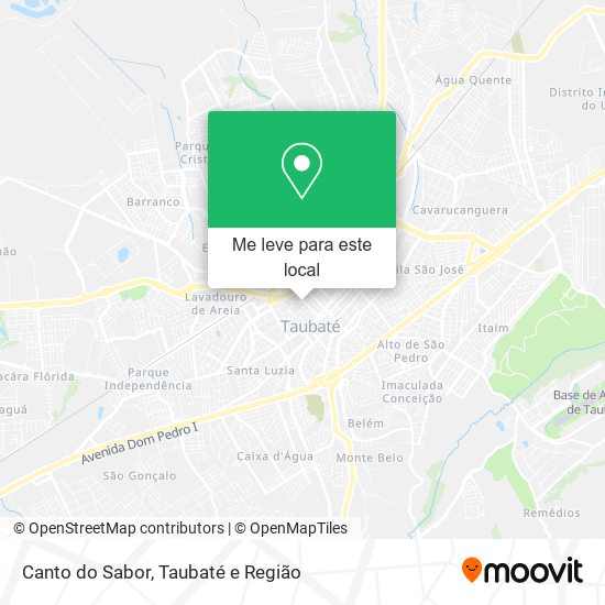 Canto do Sabor mapa