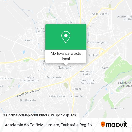 Academia do Edifício Lumiere mapa