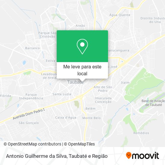 Antonio Guilherme da Silva mapa