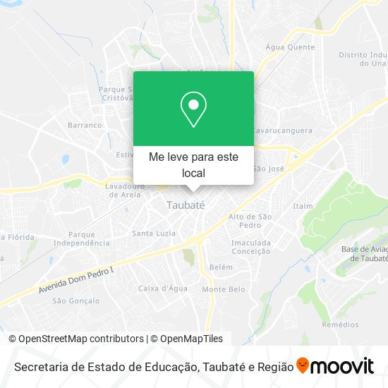 Secretaria de Estado de Educação mapa