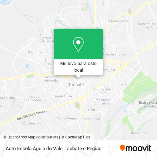 Auto Escola Águia do Vale mapa