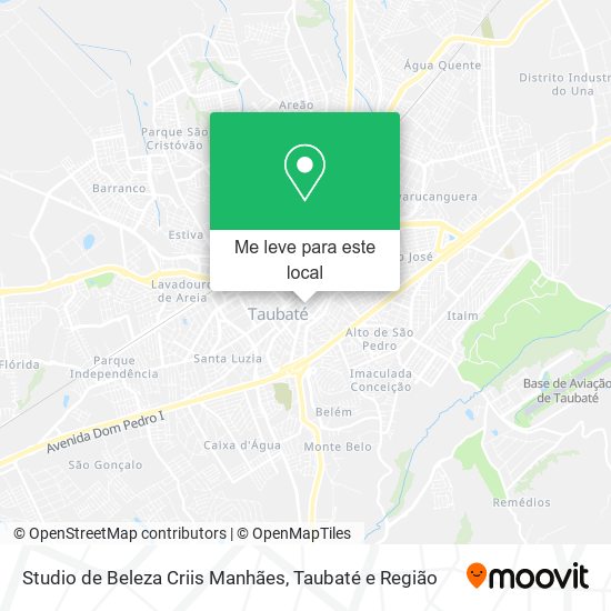 Studio de Beleza Criis Manhães mapa