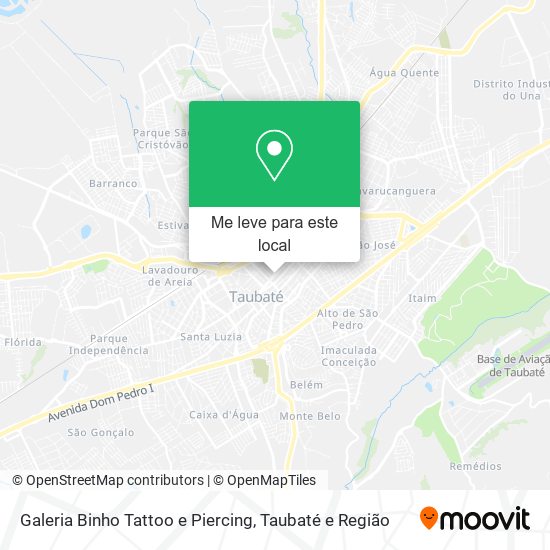 Galeria Binho Tattoo e Piercing mapa