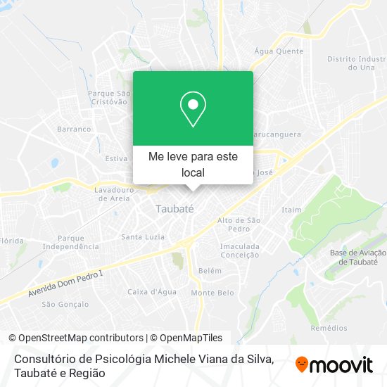 Consultório de Psicológia Michele Viana da Silva mapa