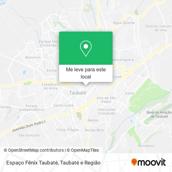 Espaço Fênix Taubaté mapa