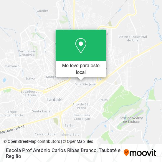 Escola Prof Antônio Carlos Ribas Branco mapa
