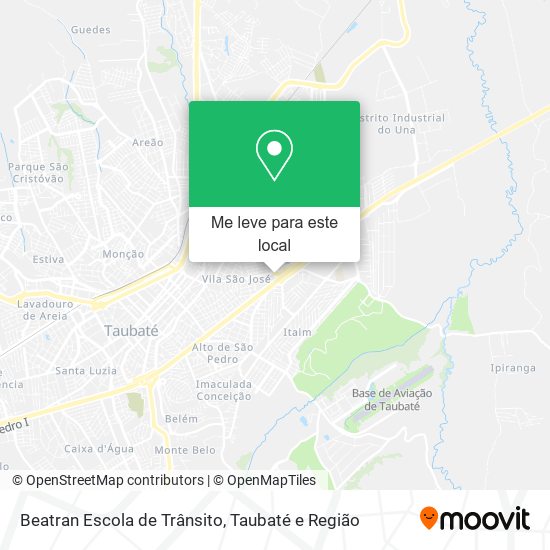 Beatran Escola de Trânsito mapa
