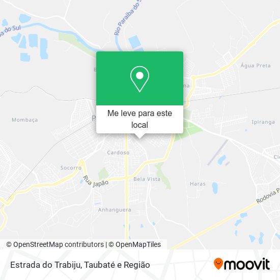 Estrada do Trabiju mapa