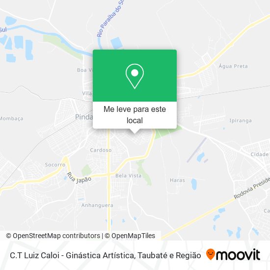 C.T Luiz Caloi - Ginástica Artística mapa