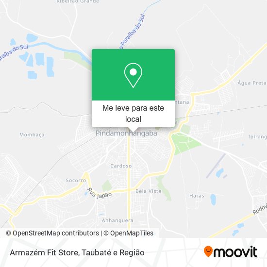 Armazém Fit Store mapa