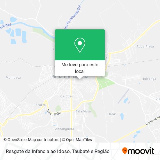 Resgate da Infancia ao Idoso mapa