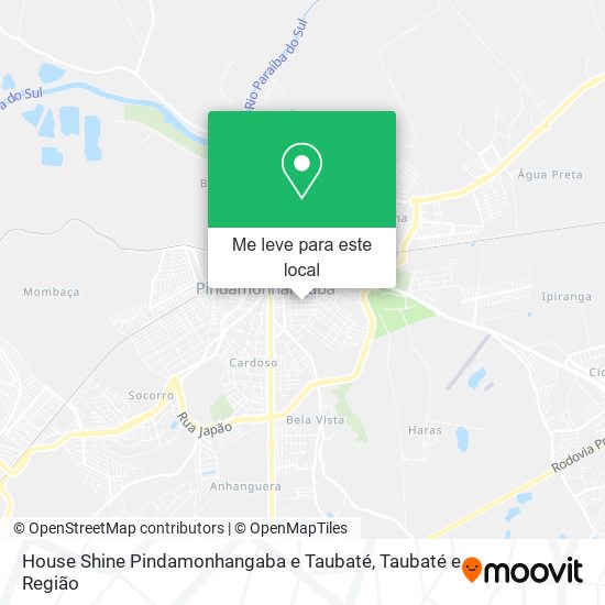 House Shine Pindamonhangaba e Taubaté mapa