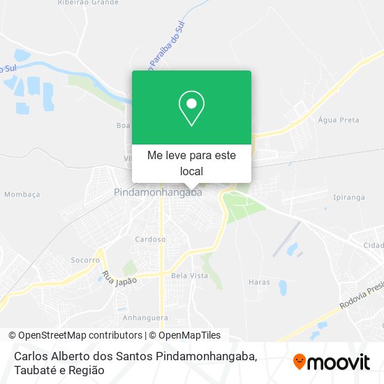 Carlos Alberto dos Santos Pindamonhangaba mapa