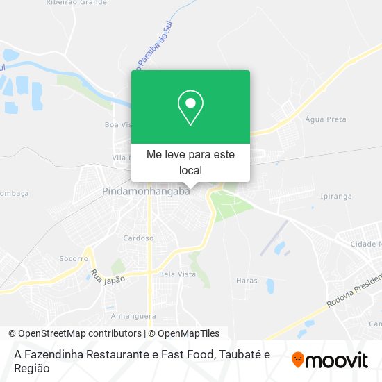 A Fazendinha Restaurante e Fast Food mapa