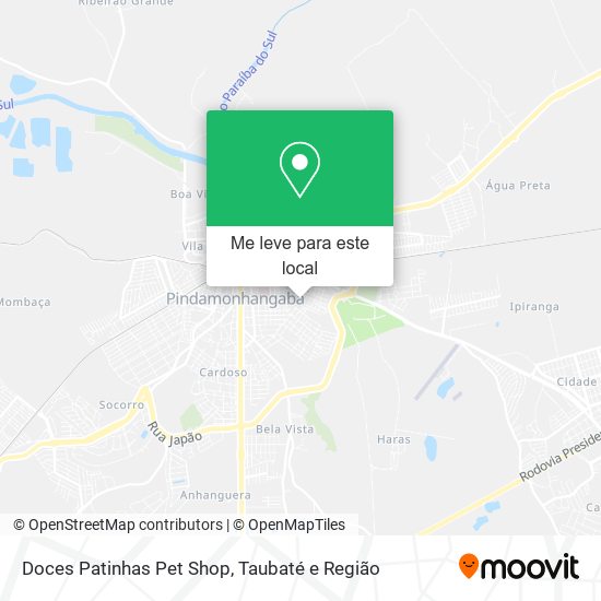 Doces Patinhas Pet Shop mapa