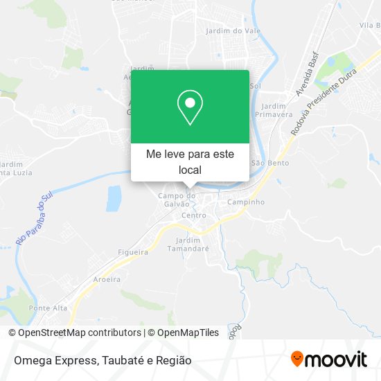 Omega Express mapa