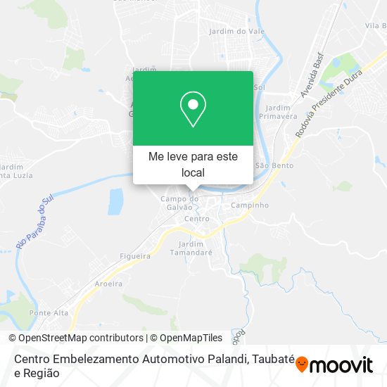 Centro Embelezamento Automotivo Palandi mapa