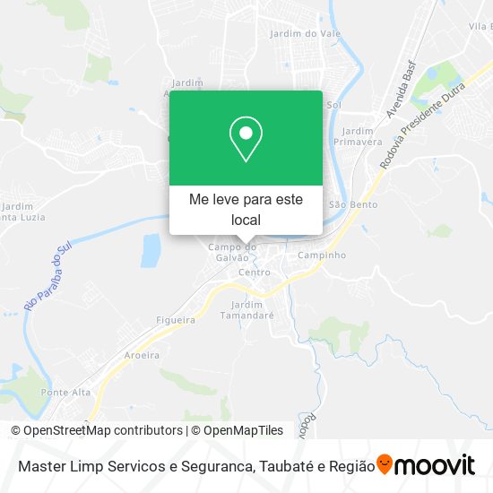 Master Limp Servicos e Seguranca mapa