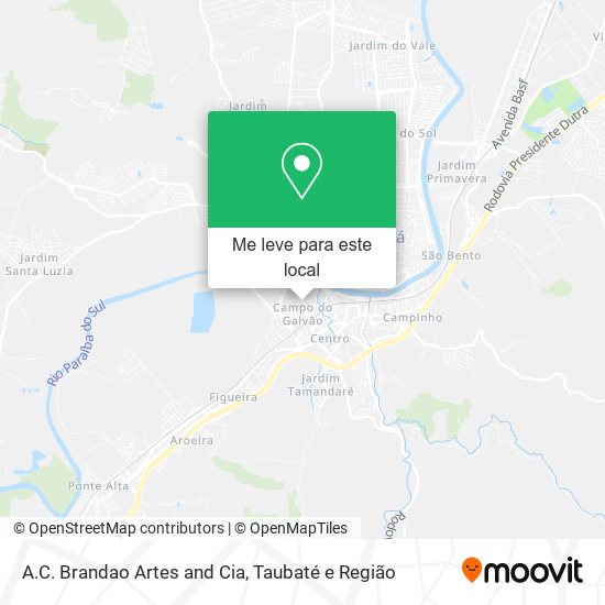 A.C. Brandao Artes and Cia mapa