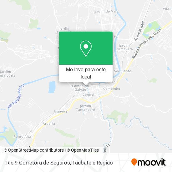 R e 9 Corretora de Seguros mapa