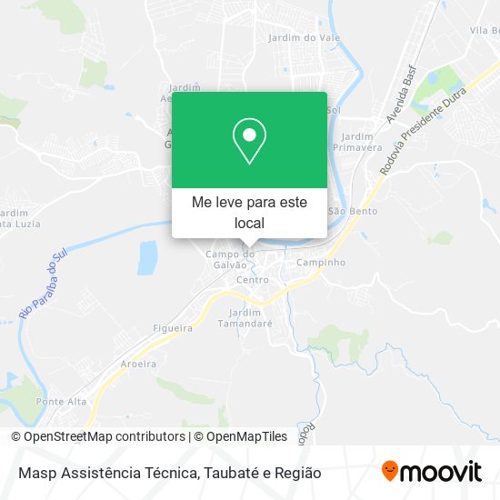 Masp Assistência Técnica mapa