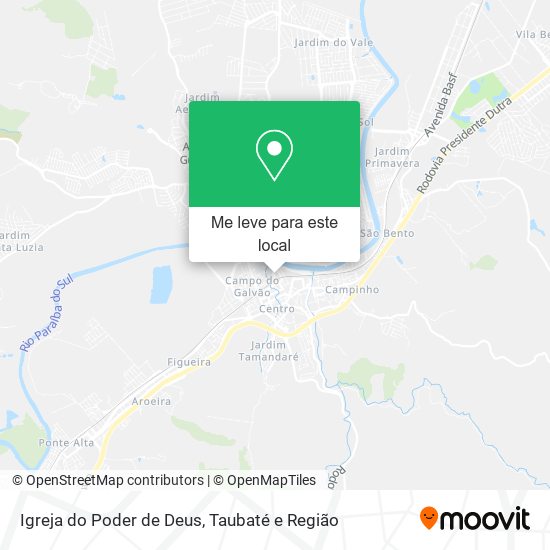 Igreja do Poder de Deus mapa