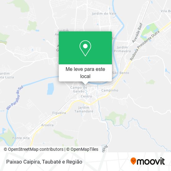 Paixao Caipira mapa