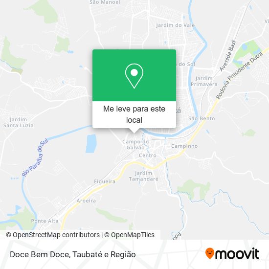 Doce Bem Doce mapa
