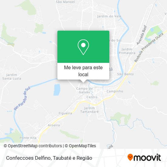 Confeccoes Delfino mapa